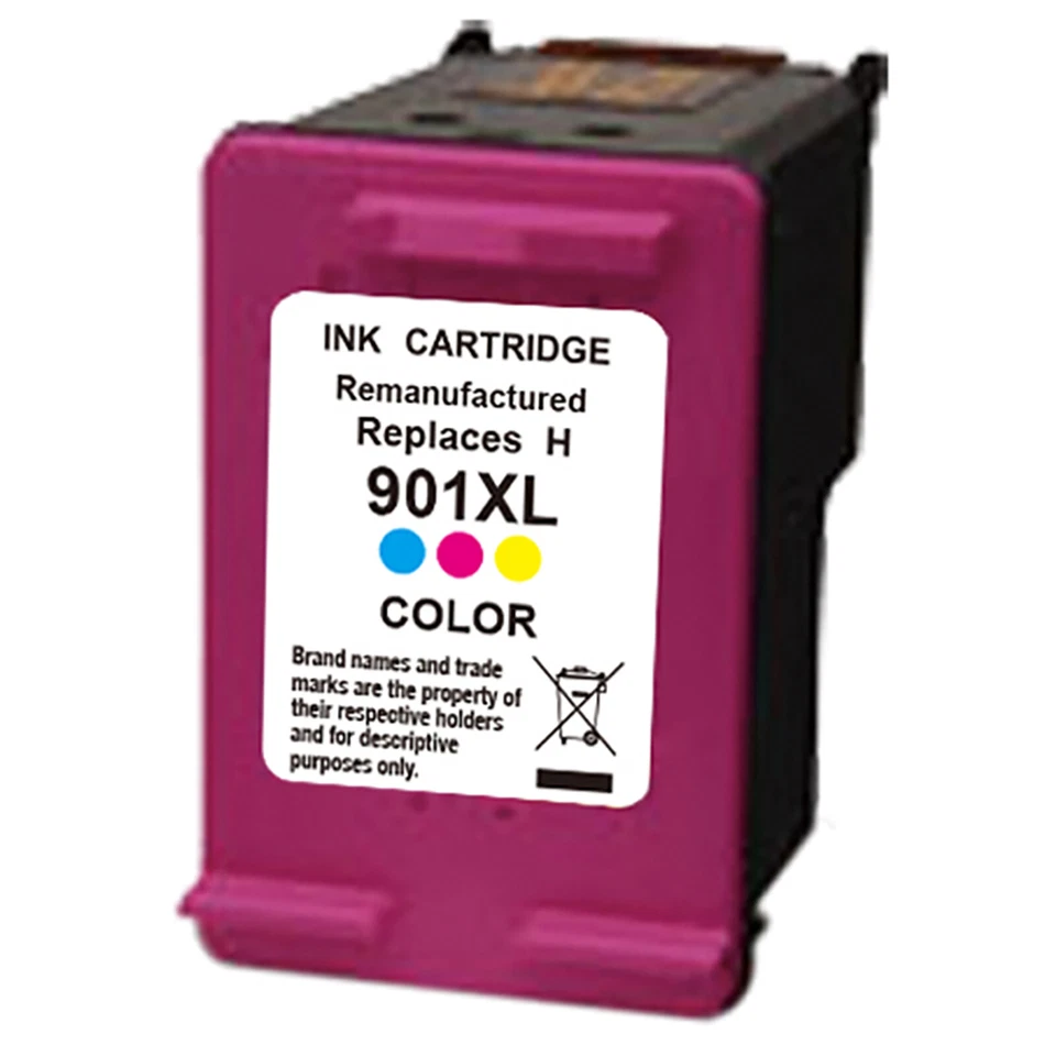 ✅2 CARTUCCE COMPATIBILE CON HP 901 XL NERO+COLORE OFFICEJET 4500 J4580 J4600✅ - Immagine 4 di 4