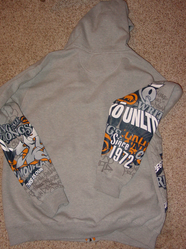 Ecko Unlimited 1972 Gray Full Zip Up Hoodie Size 2XL - Bild 7 von 9