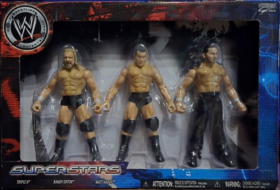 WWE Superstars 3 Figure Pack with Triple H/Matt Hardy/Randy Orton by Jakks NIB