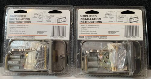 (2) Vintage Auxiliary Night Latch Ideal Security New Old Stock - DELUXE MODEL - Picture 2 of 9