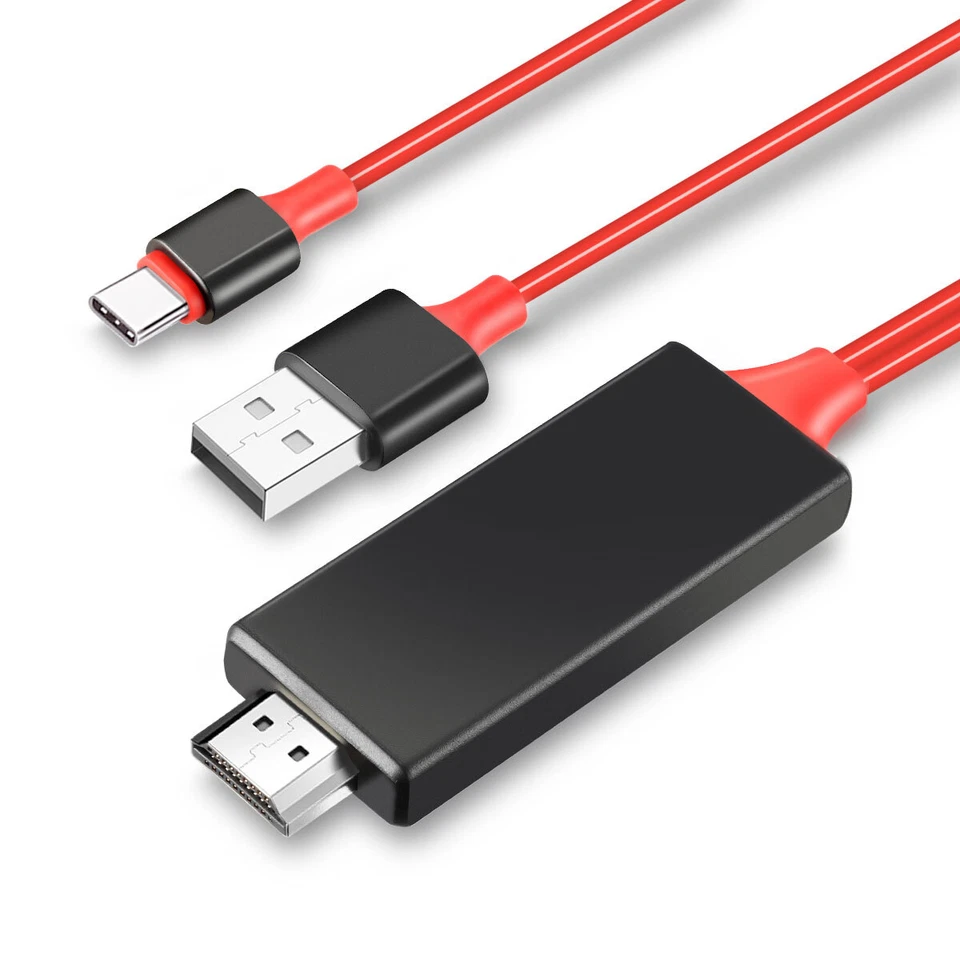 HDMI-кабель шнур телефон на ТВ HDTV-адаптер для Android Samsung тип C - Изображение 4 из 4