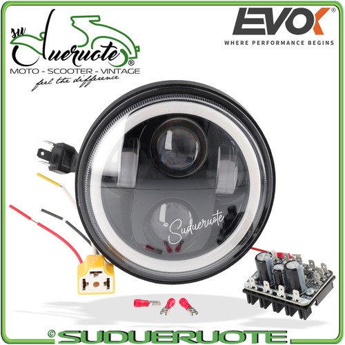 Fanale Anteriore Faro Luce Led Alogeno per Piaggio Vespa PX 125 150 200 Lml Star - Foto 4 di 24