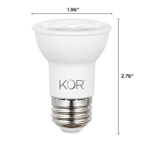6 Pack LED 40° Flood FL 6W 50W 120V PAR16 Medium E26 Dimmable 3000K Warm White - Picture 4 of 5