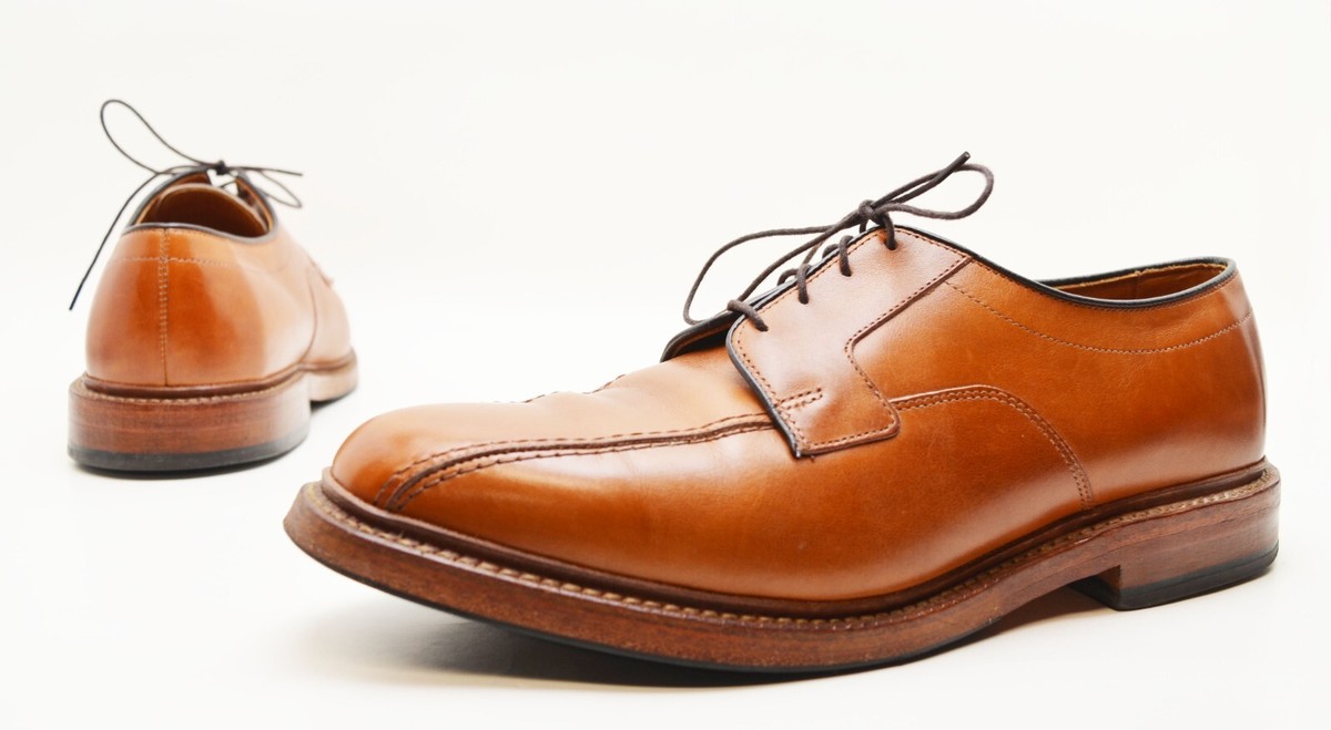Allen Edmonds Hillcrest 5954 Brown Leather Derby Dress Shoes  display picture 2