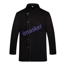 Kitchen Uniforms Chef Clothes Man Long Sleeve Restaurant Working Uniform