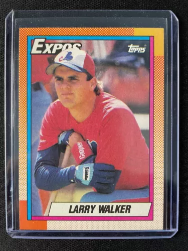 1990 Topps Larry Walker RC #757 Expos!!!