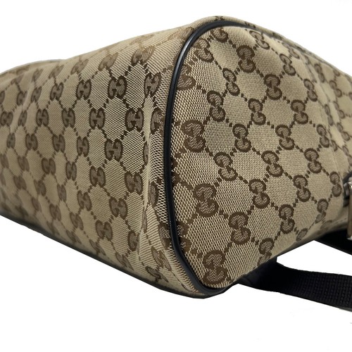 Gucci brauner Monogramm Canvas Reiserucksack - Bild 7 von 10