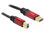 DeLOCK 82758 Premium USB 3.0 Kabel 3m Schwarz/rot