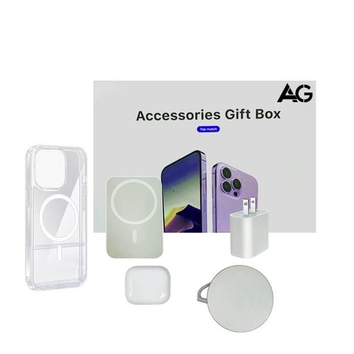 6-in-1iPhone 15 accessory Gift Set Case, BatteryPack, Wireless charger, Headset - Picture 2 of 6