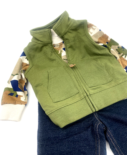 Baby Outfit Set Boys Size 6m Carter's Matching 3pc Bears Children Kids Infant - Bild 3 von 10