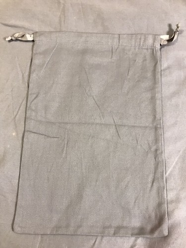 Dior Dust Bag 13 x 9 Inch Gray White Logo Drawstring Gift Storage - Picture 7 of 7