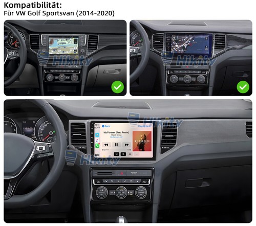 8Core 6+128GB CarPlay Android15 Radio Für VW Golf Sportsvan Navi WIFI RDS Kamera - Bild 2 von 18