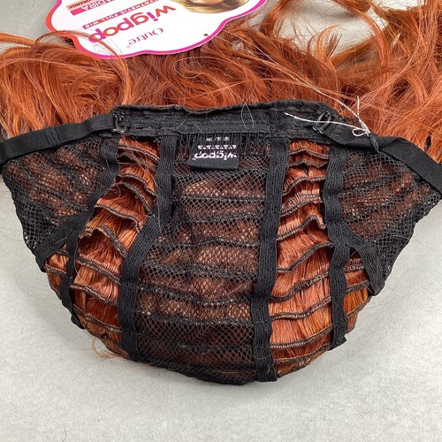 Yadira Short Wavy #DR Copper Orange Black Synthetic Full Wig - Picture 7 of 10