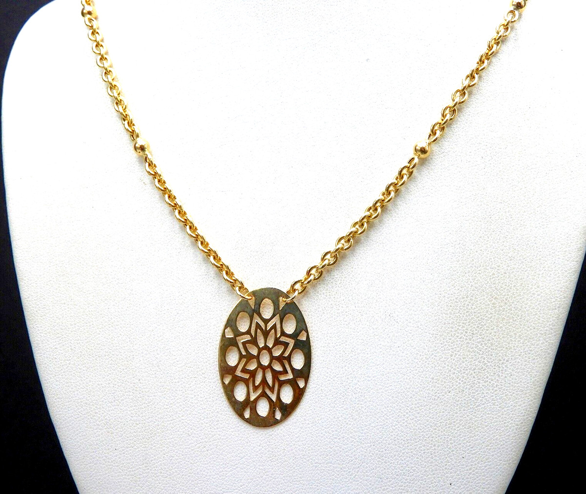 Vintage Milros Italy Necklace Pendant Chain Solid 14K Gold Fine Jewelry