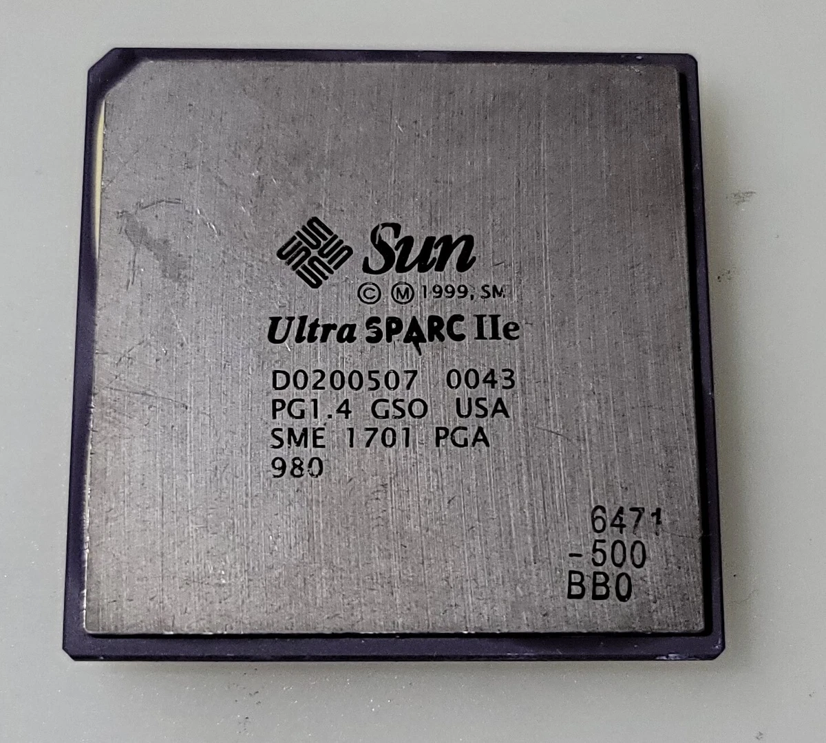 Vintage Ultra Sparc III Sun Processeur CPU PG.2 14 GS1 USA Sme LGA 980