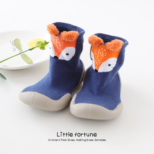 Kids Baby Girl Boys Toddler Anti-slip Slippers Socks Cotton Shoes Winter Warm - Picture 12 of 13