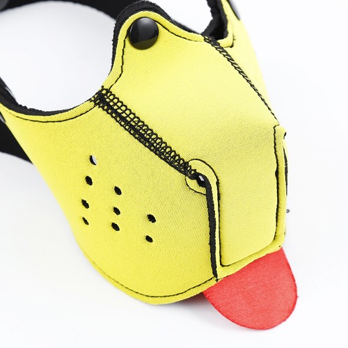 Puppy Play Hood Role Dog Mask Puppy Cosplay Full Head Men Women Fetish Costume- - Picture 15 of 79