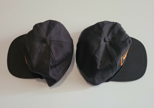 Vintage "WZZK" 104.7 Radio Black Rope High Rise Snapback Adjustable Trucker Hats - Picture 2 of 11