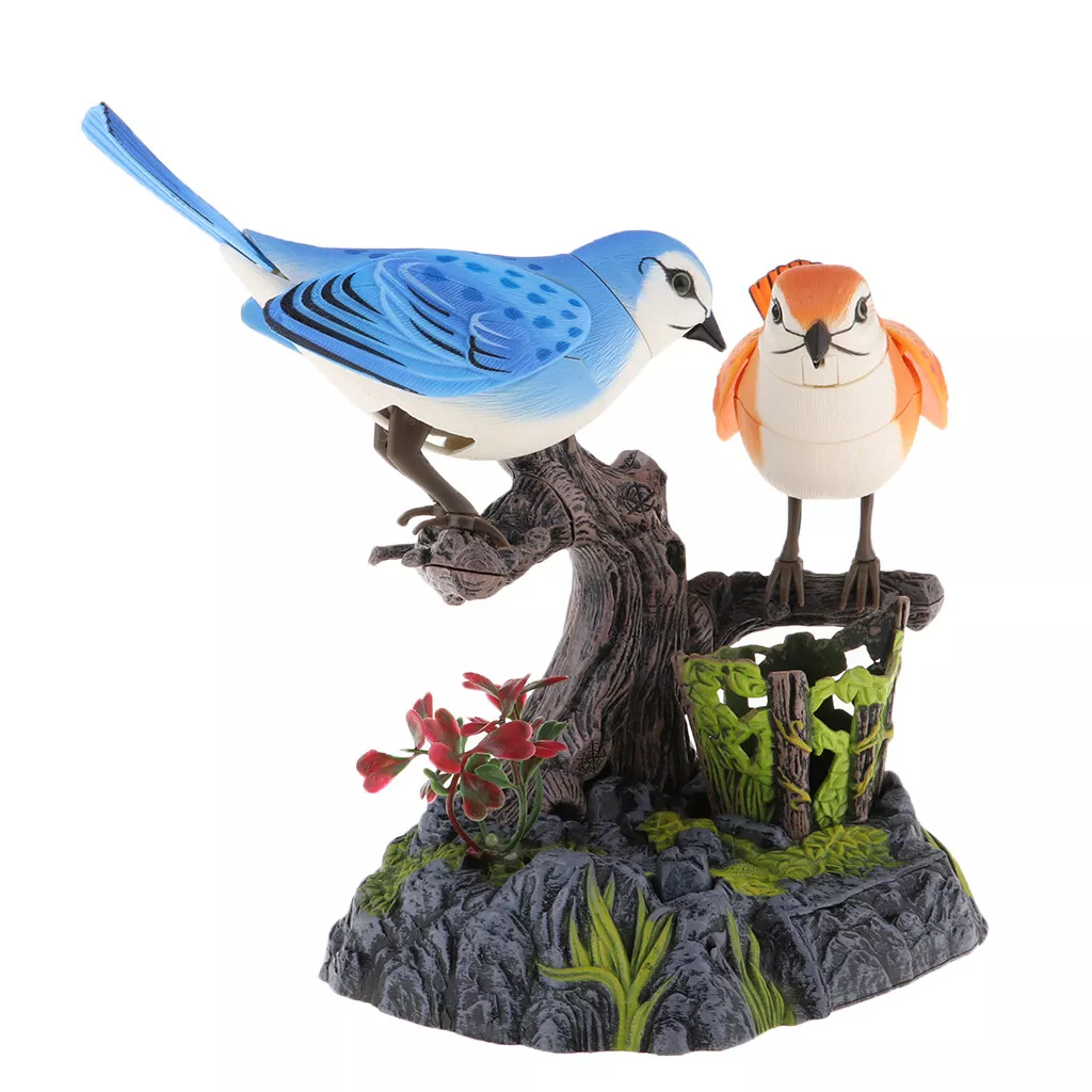 Simulated Chirping Dancing Bird Realistic Motion Sensor Singing