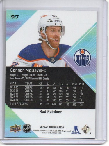 2024-25 Upper Deck Allure Red Rainbow ** You Pick ** Vets Stars Rookies - Picture 27 of 33