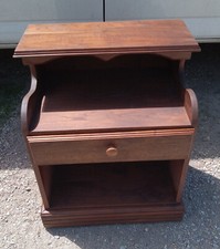 Solid Walnut Mid Century Nightstand  NS73 
