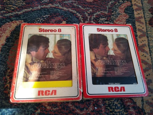 Feelings (2) 8 Track Tapes Rawls Hollies Nash Fender Four Tops Letterman Gladys