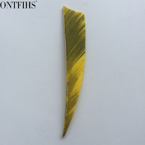 RW 50PCS 4" Multicolor Shield Double Sided Fletches Feather Fletching Right Wing - Picture 15 of 18