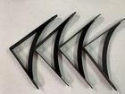 10" Black Steel Decorative Shelf Brackets / Quantity 4 / NEW
