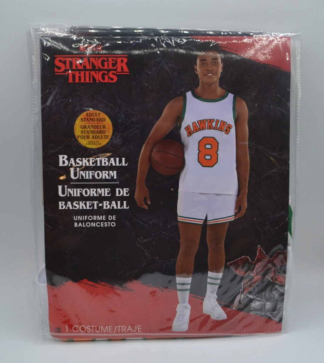 Stranger Things Lucas Costume Adult Standard New Basketball Halloween  Cosplay