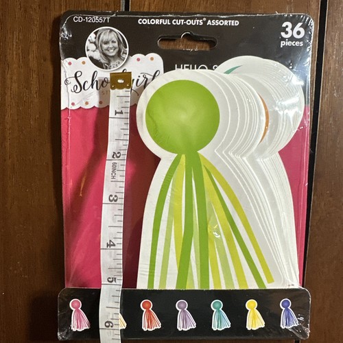 Schoolgirl Style Hello Sunshine - 36 Tassels Colorful Cut-Outs Assorted - NEW - Picture 6 of 8