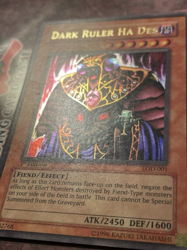 Dark Ruler Ha Des - LOD-001 - Ultra Rare - 1st Edition - NM/VLP - Picture 2 of 7