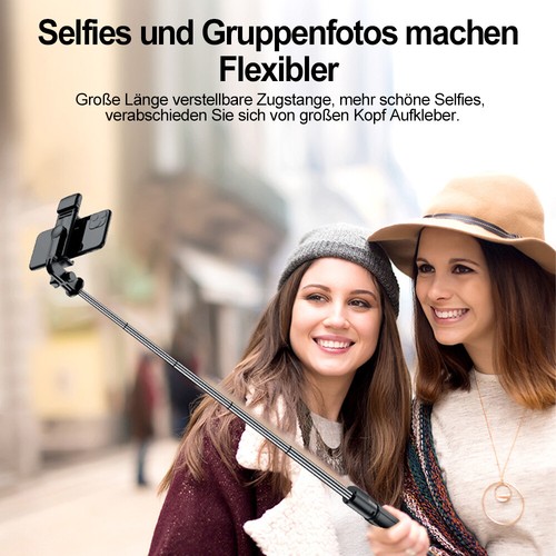 Smartfon Selfie Stick Bluetooth Statyw Teleskop Drążek Pilot zdalnego sterowania ze światłem - Zdjęcie 11 z 18