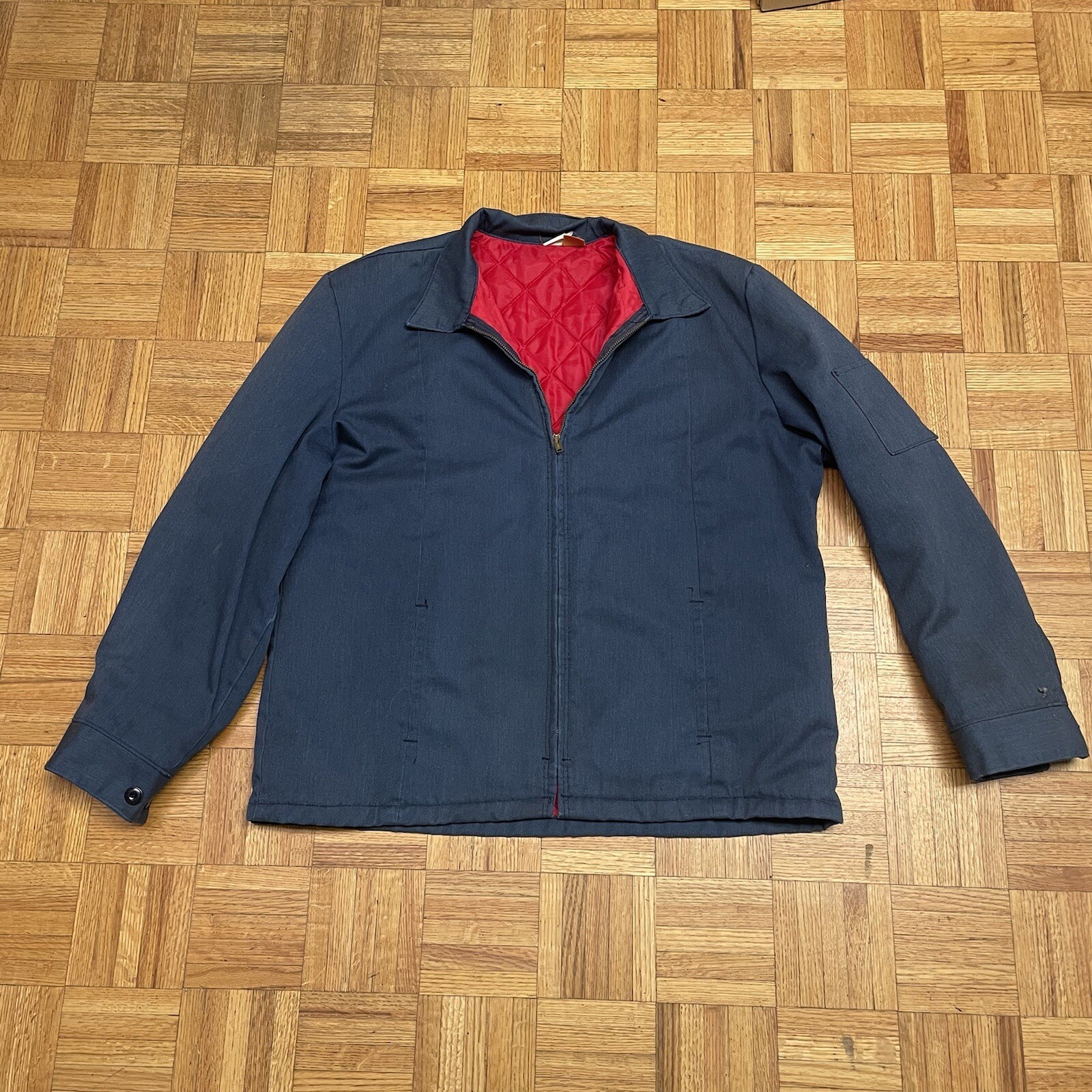 Vintage Big Ben Wrangler Men's Work Jacket XL Quilted Blue Full