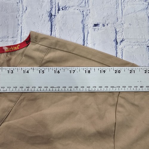 Dickies MENS SIZE XL Scrub Top Beige Pocket Short Sleeve V Neck - Picture 6 of 11