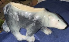 Vintage Ceramic Bear Planter MCM Decor Vase