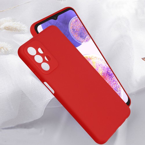 Rutschfeste matte Schutzhülle aus Silikon für Samsung Galaxy A23 5G – Rot - Bild 4 von 5