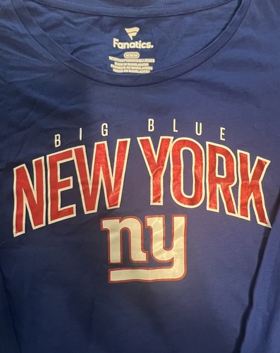 New York Giants Fanatics Woman’s M Long Sleeve Tee Shirt- New With Tags - Picture 2 of 2
