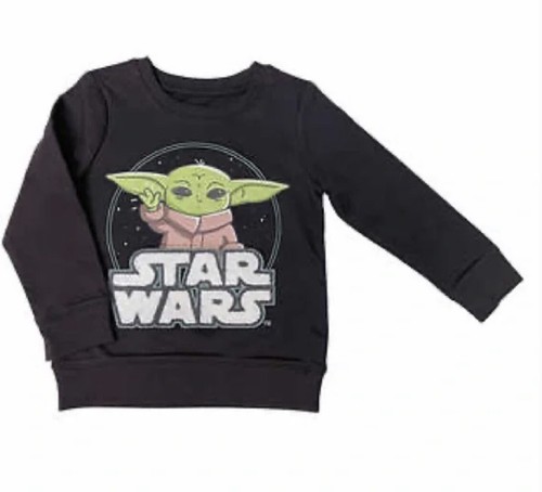 Star Wars Sz 5 The Mandalorian 2 Pack Kids Long Sleeve Sweatshirt Toddler Grogu - Picture 8 of 11