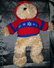 Dan Dee Collectors Choice Bear Plush 18" With Knitted Sweater - Used Condition -