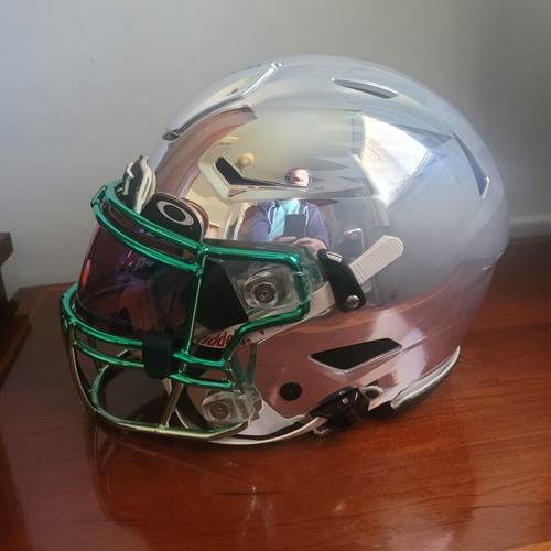SAQUON BARKLEY PHILADELPHIA EAGLES SPEEDFLEX SIGNED FULL SIZE HELMET BECKETT AUT - Picture 22 of 22
