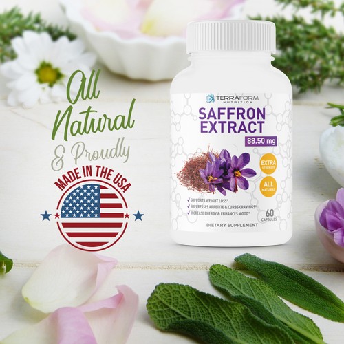 Pure Saffron Extract 88.5mg - Supports Healthy Weight Loss - USA MADE - 60 Serv. - Picture 4 of 8