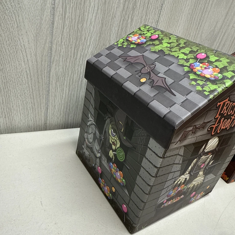 Halloween Nesting Gift Boxes Storage Containers Dracula & Wolfman Mummy Witch - Image 3 of 4