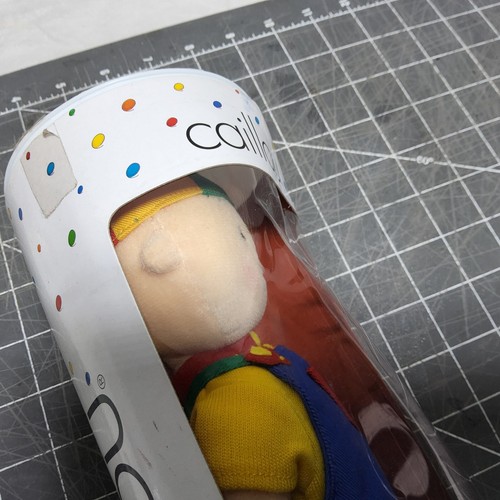 2001 new rare Caillou Apple Picking Plush Doll 10" open damaged box cinar toy - Picture 9 of 14