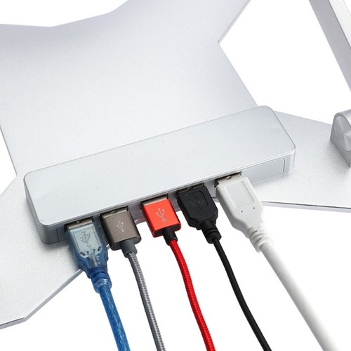 Adjustable Laptop Stand for Mac-Book Pro Notebook Stand Foldable Aluminium Alloy - Afbeelding 6 van 10