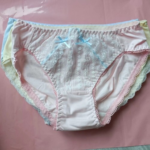 3pcs Kids Cotton Underwear Brief Knickers Cheeky Frilly Girls Students Hipster - Picture 7 of 12