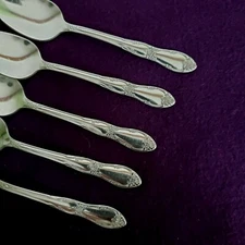 Set of 5 Fenway/Day Dream Teaspoons by Oneida Ltd. Wm. A Rogers Stainless