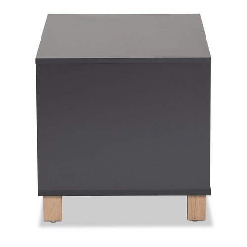 Mid-Century 2-Tone Cat Litter Box Cover Cat House End Table Walnut Dk Brown Gray - Bild 33 von 38