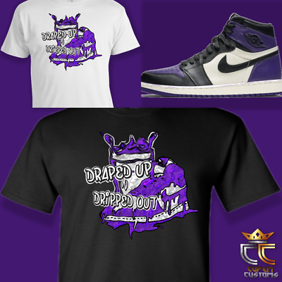 purple jordan tee