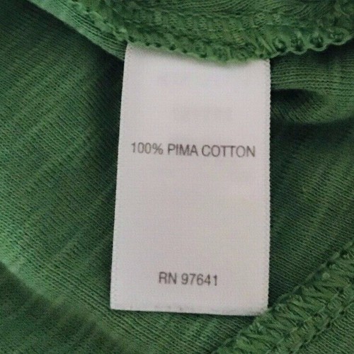 Túnica Jill Pima Dobladillo Sumergido Talla S Verde Mangas Cortas Pullover Cuello Redondo - Imagen 8 de 9