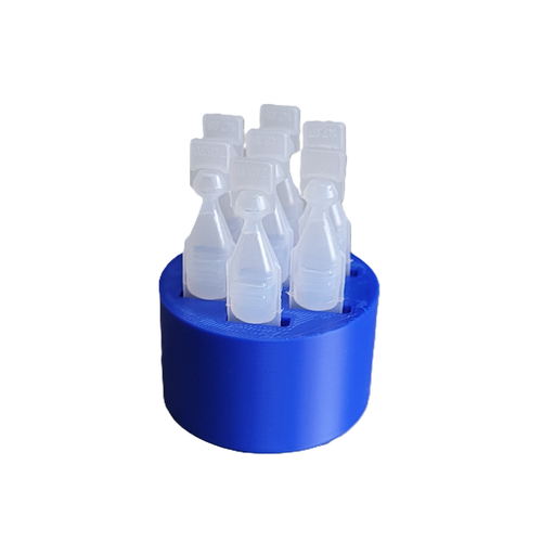 Soporte redondo para frascos de gotas para ojos Znet3D - Conveniente almacenamiento vertical para siete frascos - - Imagen 12 de 17